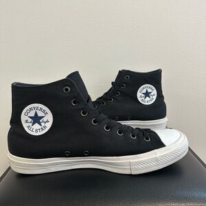 Converse Chuck Taylor All Star II High Black Lunarlon Mens 11 Womens 13